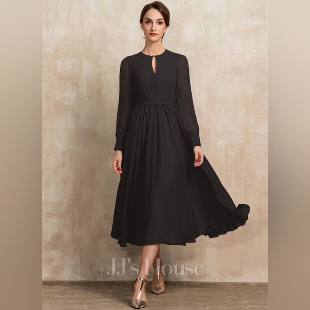 NWT JJ's House A-line Scoop Tea-Lenght Dress Size 2